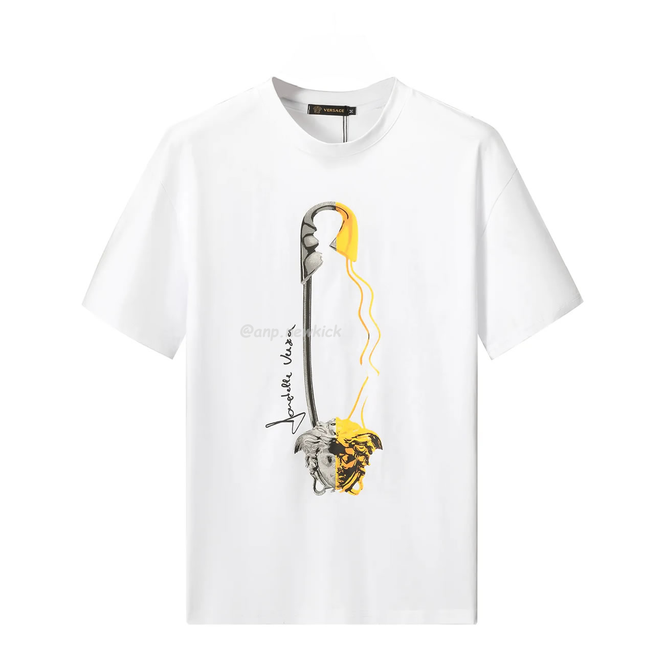Versace Pattern Medusa Logo Printed Cotton T Shirt (6) - www.newkick.vip